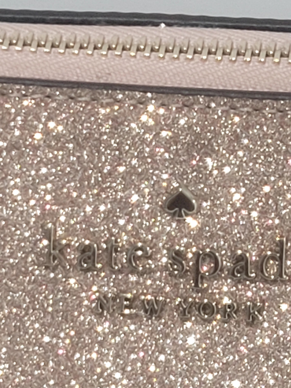Kate Spade New York Pink Glitter Cosmetic Pouch NWOT - Picture 13 of 13